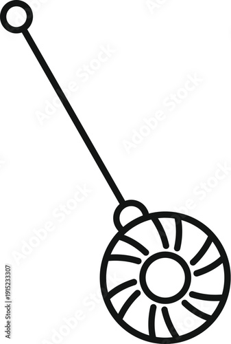 Yo yo toy string hanging, illustrating a classic childhood game