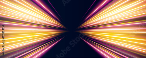 Pink and gold light streams twist into a magical spiral. Tiny sparkling dots follow luminous paths. Energy radiates through every turn.