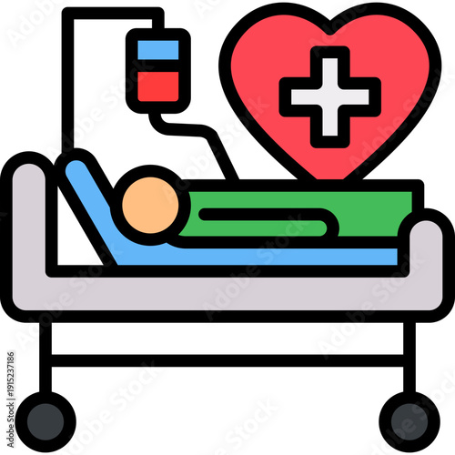 Medical Treatment lineal color icon