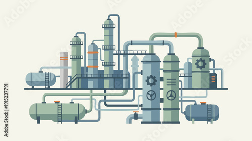 Industrial machinery equipment factory pipeline.