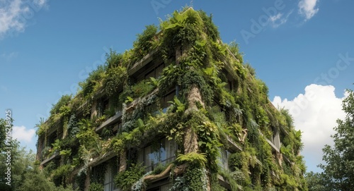 Wallpaper Mural Environmentally sustainable architecture incorporating dense vertical garden on facade Torontodigital.ca