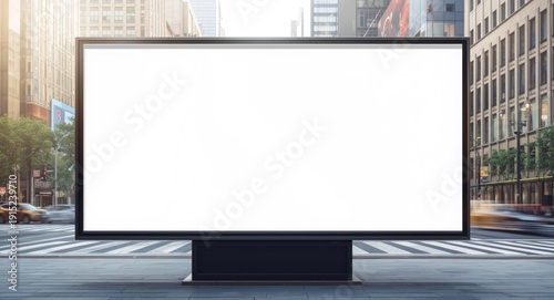 Wallpaper Mural Digital signage blank on urban backdrop providing space for branding and copyspace Torontodigital.ca