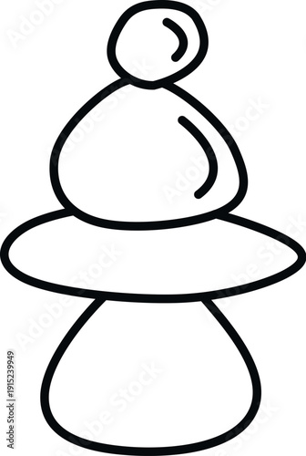 Chess bishop piece outline representing strategic thinking and board games on white background