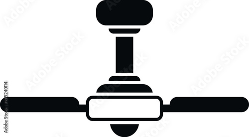 Ceiling fan icon representing home comfort, airflow, and heat relief