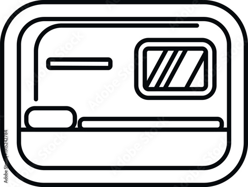 Train sleeper car interior with bed, pillow, and window, illustrating overnight journey comfort