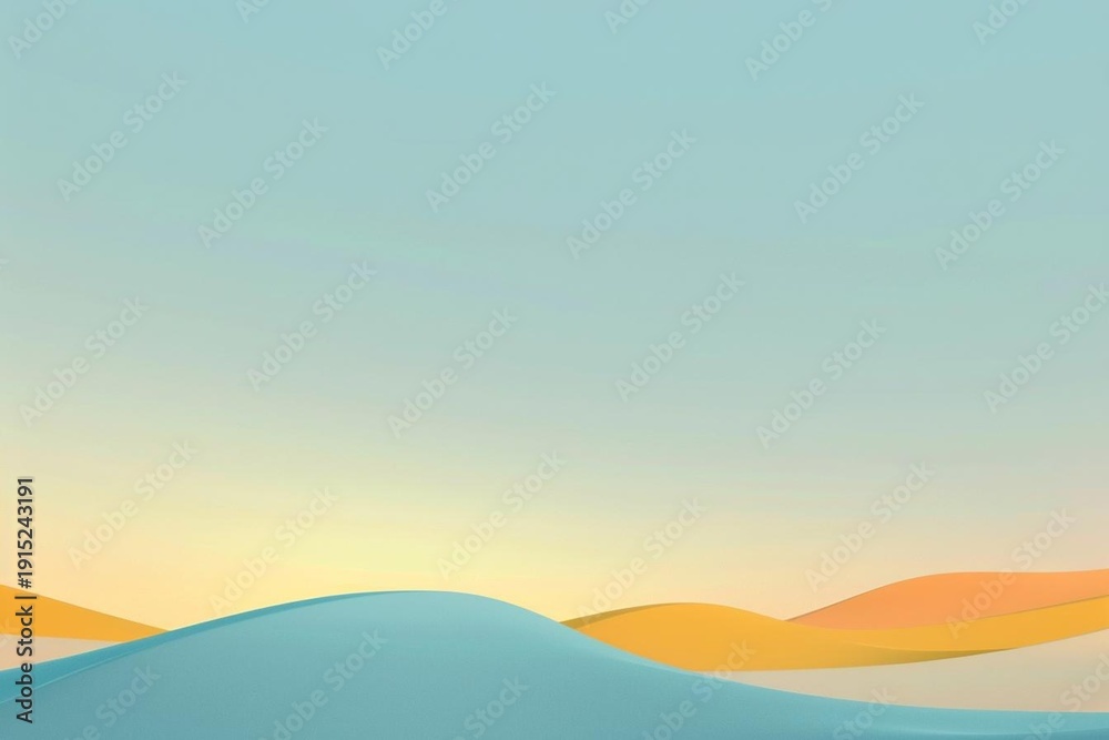 Fototapeta premium sunset in desert