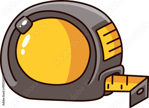 Measuring Tape Construction Tool Cartoon