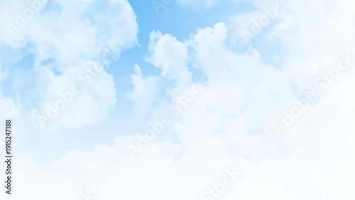 Clear Skies and Gentle Winds: A Vivid Cyan Spring Horizon Under Bright Sunlight. Perfect for eco-friendly campaigns or nature-themed presentations highlighting seasonal beauty. 