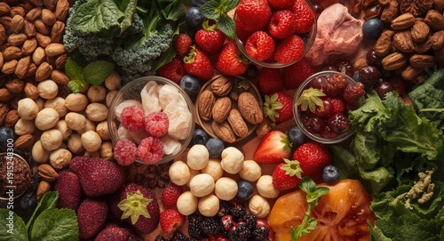 Aerial capture of health boosting foods with antioxidants and immune nutrients
