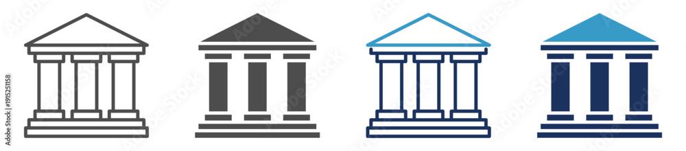 Fototapeta premium public administration multi purpose icon set