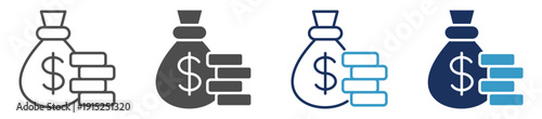 finance multi purpose icon set