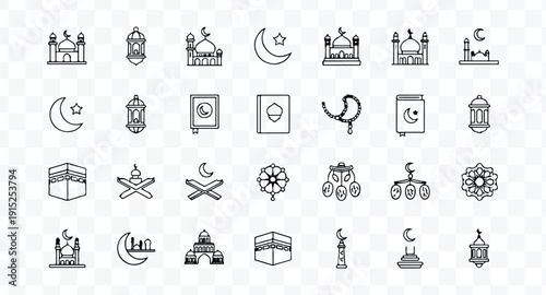 Islamic icon set