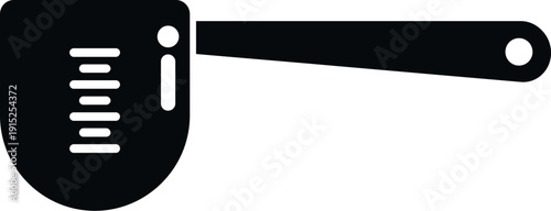Measuring scoop icon illustrating precise measurement for various ingredients or supplements