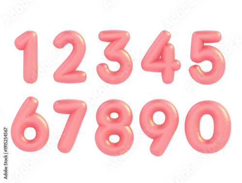 Quadro su tela number, 3d, balloon, party, event