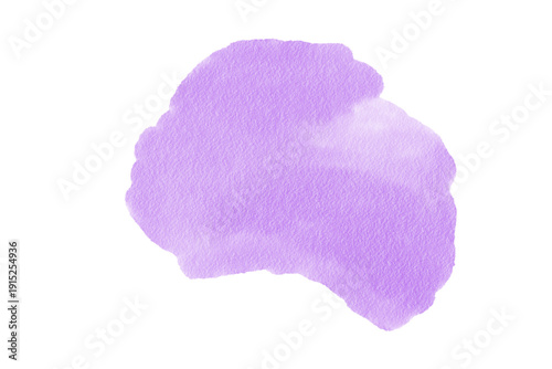 Purple Watercolor Blob Texture Soft Abstract Paint Stain Isolated paper texture