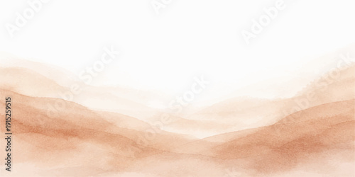 Abstract beach waves landscape with sand sky and soft light design