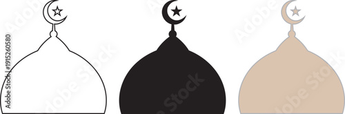 vector illustration of a black silhouette of a mirror