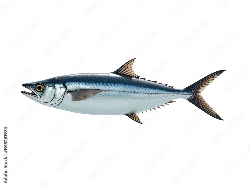 Fototapeta premium A fish defying gravity in mid-air