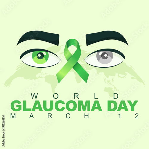 Vector graphic of World Glaucoma Day ideal for World Glaucoma Day celebration.
