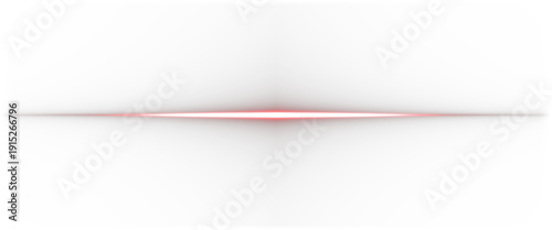 Radiant red light streak, luminous optical flare effect, glowing beam with subtle diffusion and edge softness.