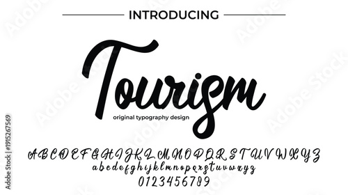 Tourism - Elegant Script Font for Smooth Handwritten Design and Creative Typography