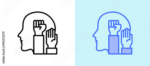 Human Rights Awareness whitegreen icon