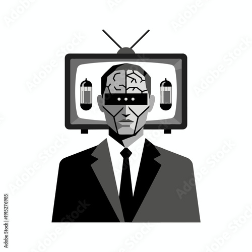 man holding tv