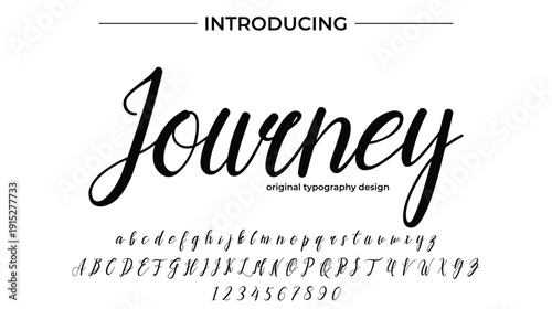 Journey - Elegant Script Font for Smooth Handwritten Design and Creative Typography