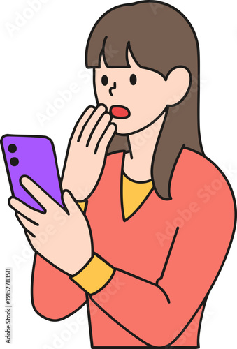 girl with a mobile phone