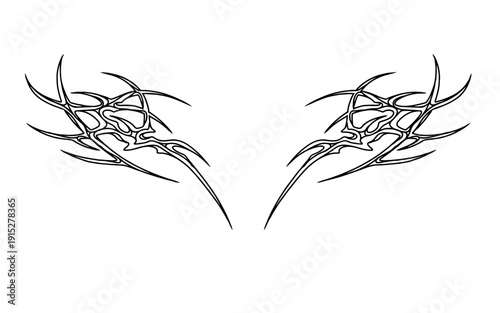 Tribal Cybersigilism tattoo design