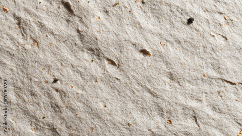 Macro texture of raw recycled paper pulp with natural fibers, generative ai