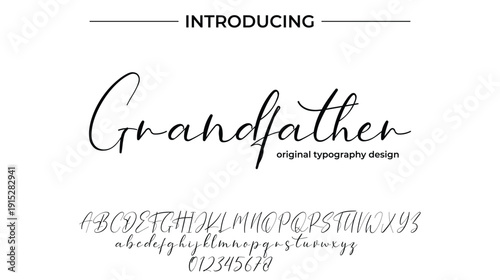 Grandfather - Elegant Script Font for Smooth Handwritten Design and Creative Typography