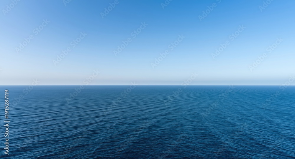 Fototapeta premium open sea scene with a flawless clear sky