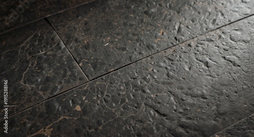 Textured anthracite limestone tiles for contemporary interior upgrades