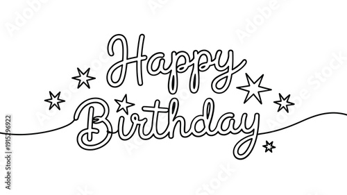 A joyful runner celebrates crossing a finish line in a continuous line drawing