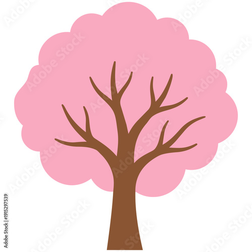 ふんわりとしたピンクの花びらが満開に咲き誇る桜の木は、春の訪れと共に新しい未来への希望を感じさせます。入学や卒業、新しい門出を祝うシーンに、温かい幸福感と優しさを添える素材として最適です。