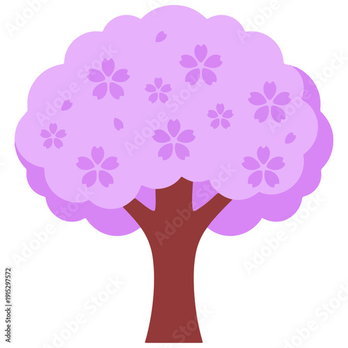 ふんわりとしたピンクの花びらが満開に咲き誇る桜の木は、春の訪れと共に新しい未来への希望を感じさせます。入学や卒業、新しい門出を祝うシーンに、温かい幸福感と優しさを添える素材として最適です。