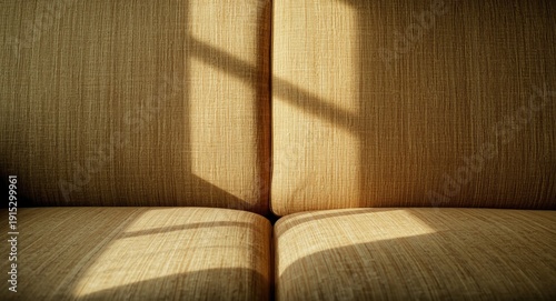 Vintage style sofa material texture highlighted under soft daylight