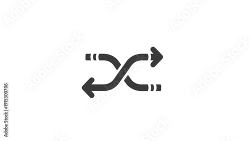 Black Arrows Pointing Opposite Directions.