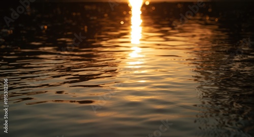 Evening sunlight reflecting...