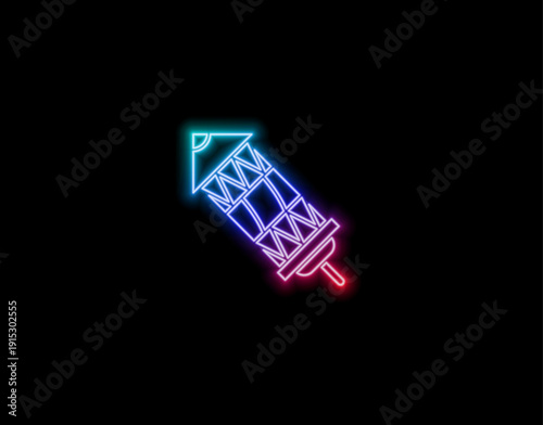 Neon Party Popper and Firecracker Icons Pack – Glowing Festive Explosion Collection