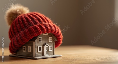 Miniature house with a warm...