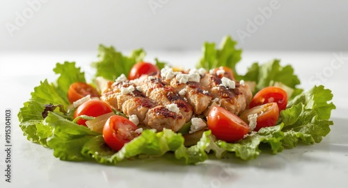 Vibrant leaf salad featurin...