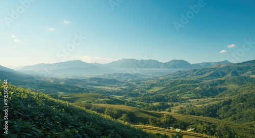 Distant elevated landforms ...