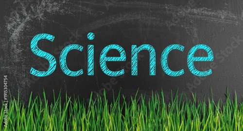 Science lesson chalkboard f...