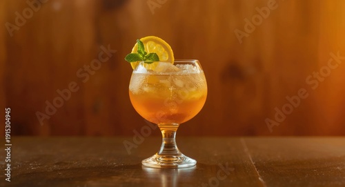 Refreshing whiskey sour coc...