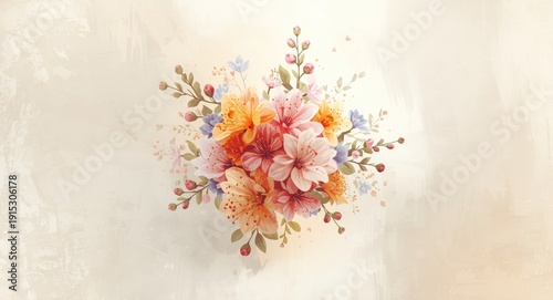 Artistic seasonal floral de...