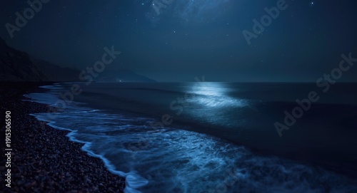 quiet coastal shore and sea...