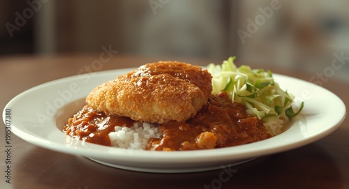 Succulent crispy chicken cu...