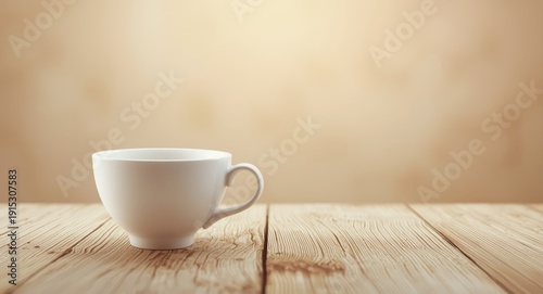 Elegant white coffee cups o...